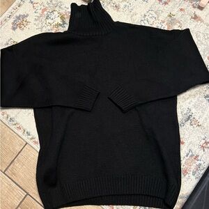 NWOT Montgomery Black Turtleneck Sweater - size XXL